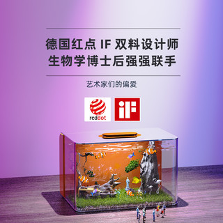 桌面小鱼缸客厅小型一体免换水2025生态缸懒人家用造景水族箱