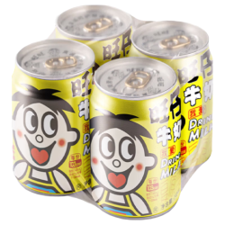 旺旺 旺仔牛奶 145ml*4罐 儿童营养早餐奶 果汁味