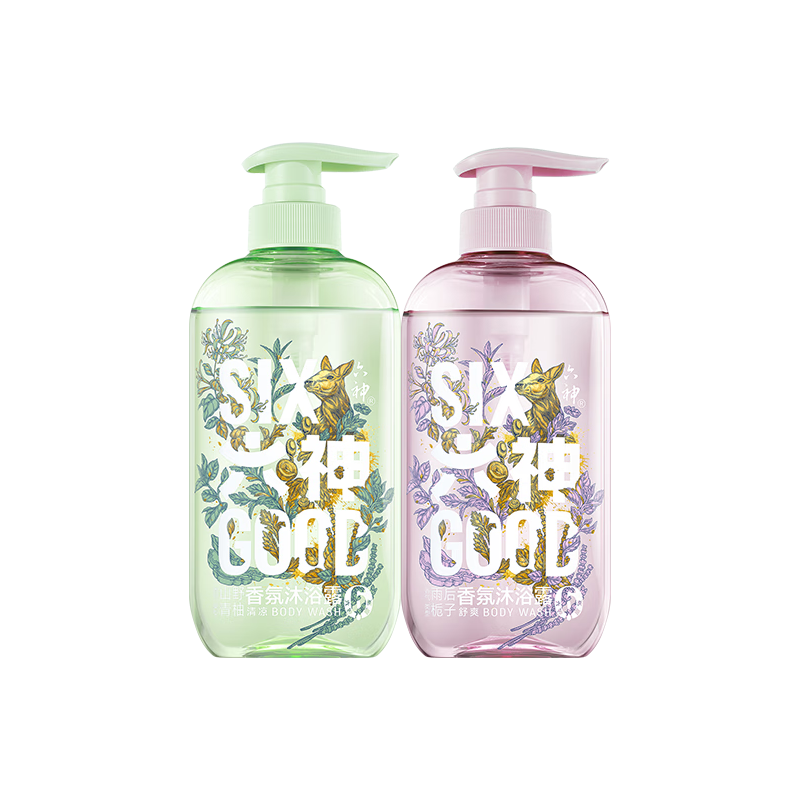  六神 持久留香 沐浴露  清爽香氛 620g*2