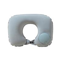 户外充气U型枕旅行便携颈枕坐车飞机按压式u形枕头护颈脖旅游