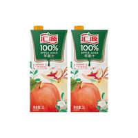 汇源 100% 苹果汁饮料 1L*2盒