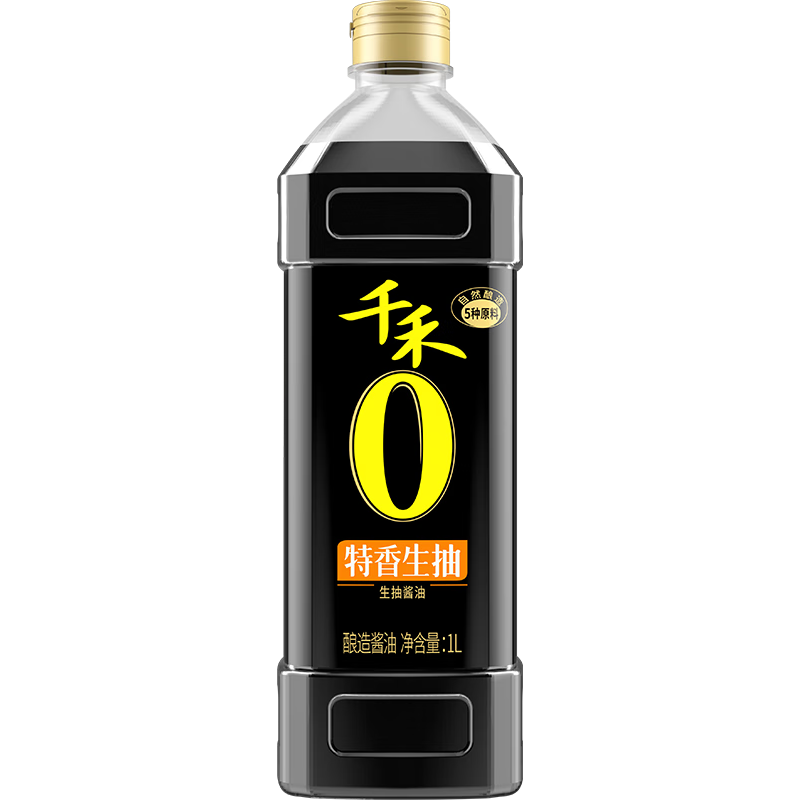  千禾 0添加 酿造酱油  1瓶 1L