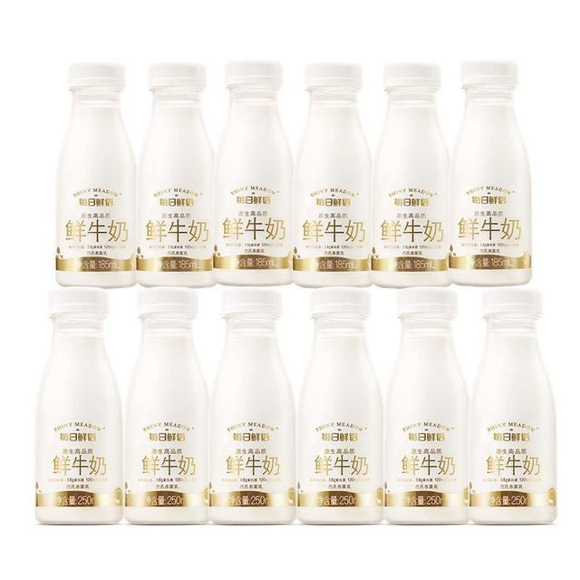 今日必买：每日鲜语 3.6g蛋白250mlx6+3.6g蛋白185mlx6共12瓶