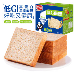 盼盼 高蛋白全麦面包   吐司早餐代餐营养充饥健康零食  600g/盒