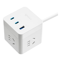 BULL 公牛 GNV-UU3653 快充魔方插排 白色 1.5m