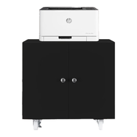 奈高NG打印机柜复印机底座柜子打印纸储存柜600*600*600黑色款