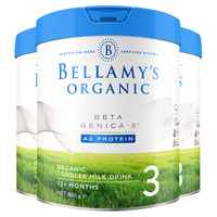 BELLAMY'S 贝拉米 A2系列 白金版 有机幼儿奶粉 澳版 3段 800g*3罐