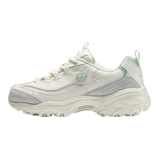 斯凯奇（Skechers）休闲复古老爹鞋女子时尚舒适透气百搭绑带运动鞋 自然色/多彩色/NTMT 36.5