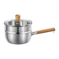 小熊（Bear）雪平锅 汤锅小奶锅+蒸笼 泡面锅辅食锅无涂层