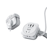 ORICO/奥睿科 多功能带绕线收纳 USB插座 AP1【典雅白】2位2A1C-1.2米 ≤1.5米