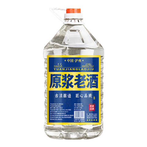  匠小毛 纯粮食高度 浓香型白酒  5500mL 桶装 52%vol