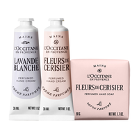  L'OCCITANE/欧舒丹 润手系列 保湿补水 手皂套装+护手霜+洁肤皂  30ml*2+50g 樱花