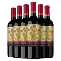 Santa Rita 圣丽塔 国家画廊 赤霞珠 干型红葡萄酒 6瓶*750ml套装
