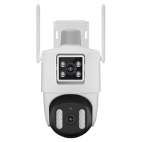  XVV 360度全景户外旋转云台 双画面双目摄像头监控器