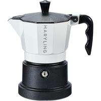 CAFFE MARYLING半手工式单阀意式咖啡摩卡壶家用户外露营便携手冲咖啡壶 白色-三人份