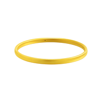 老庙黄金空心手镯5D饱满精致经典百搭贴合手腕生日礼物