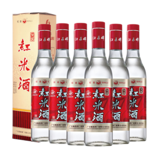 红荔牌 红荔广东米酒金装红米酒30度500ml*6礼盒装低度粮食商务婚宴白酒