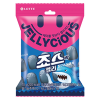 乐天（Lotte）果味软糖葡萄味橡皮软糖鲨鱼形水果味软糖儿童糖果结婚庆70g 葡萄口味软糖70g*1袋