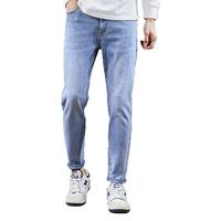 唐狮 TONLION男口袋绣花有弹修身小脚牛仔长裤TB 浅牛仔蓝 30