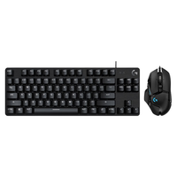 logitech/罗技 有线背光 电竞键鼠套装  黑色