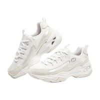 斯凯奇（Skechers）珍珠熊老爹鞋女厚底百搭休闲鞋896156 白色/银色/WSL 36