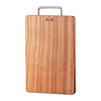 张小泉 乌檀木砧板 整木菜板案板 加厚切菜板实木家用擀面菜墩 乌檀木整木砧板 ( 30*20*2.2cm)