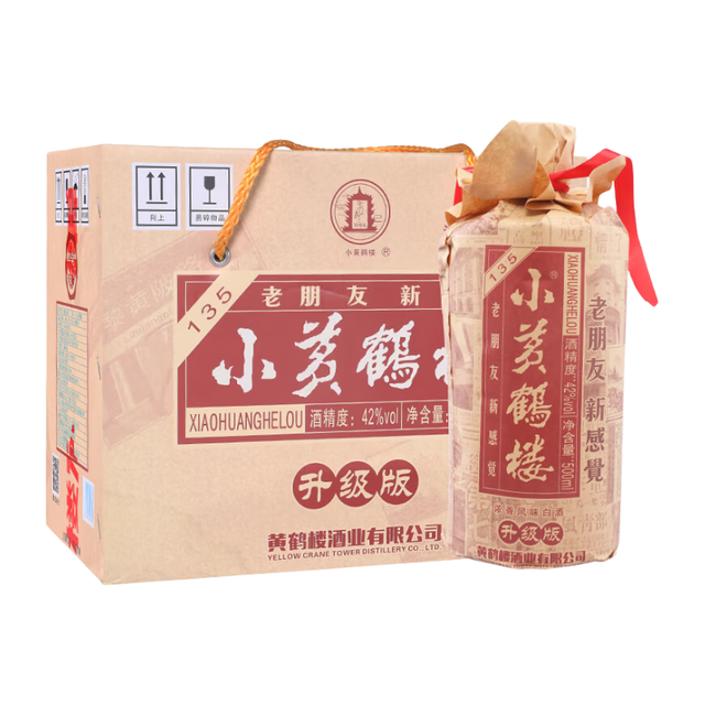 黄鹤楼小黄鹤楼135 42%vol 浓香型白酒500ml*6瓶整箱装【报价价格评测