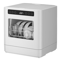 华布斯台式洗碗机免安装家用厨房小型除菌洗碗机迷你全自动水果洗桌面刷碗机小户型双模式进水 【8人双模进水】360°环绕喷淋丨高温杀菌热风烘干