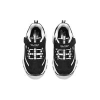 Skechers斯凯奇儿童鞋女童学步鞋春秋款透气柔软小童黑白熊猫鞋80588N 男童-黑色-白色BKW 单层 25码