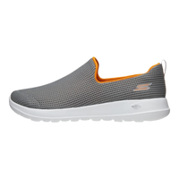 斯凯奇(Skechers)健步鞋丨男女同款秋季透气一脚蹬女运... 男款-灰色/橘色/GYOR 39.5
