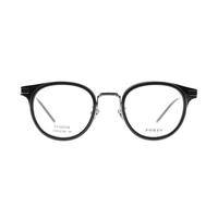 PORTS 眼镜男款光学架简约时尚方形圆形男士板材钛眼镜架POM12702