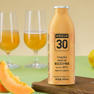  鲜啤30公里 低度数 蜜瓜艾尔啤酒  【精选果味】蜜瓜艾尔 460mL 4罐 听装 460ml