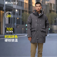 保暖服饰：君羽 JUNYU 男中长款白鹅绒服 SC63029