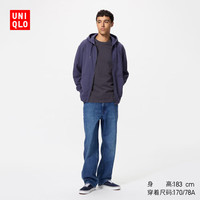 优衣库男装女装宽松直筒牛仔裤/水洗产品25秋冬479322 479322/66蓝色 44 /185/112C