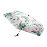 蕉下 口袋系列晴雨两用五折伞 花影