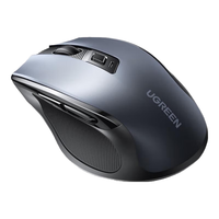 绿联（UGREEN）无线鼠标蓝牙静音人体工学适用华为苹果macbook电脑办公滑鼠 MU006-适合中小手【2.4G+蓝牙双模】