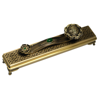 普云 如意合金卧香炉家用室内线香炉香插沉香檀香鹅梨帐中香薰摆件 如意合金卧香炉+鹅梨10克