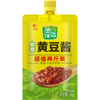 欣和 葱伴侣鲜香黄豆酱1KG 家用加嘴袋装 炒菜焖炖烹饪酱大酱 1kg