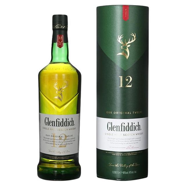 Glenfiddich 12年单一麦芽苏格兰威士忌700ml*1