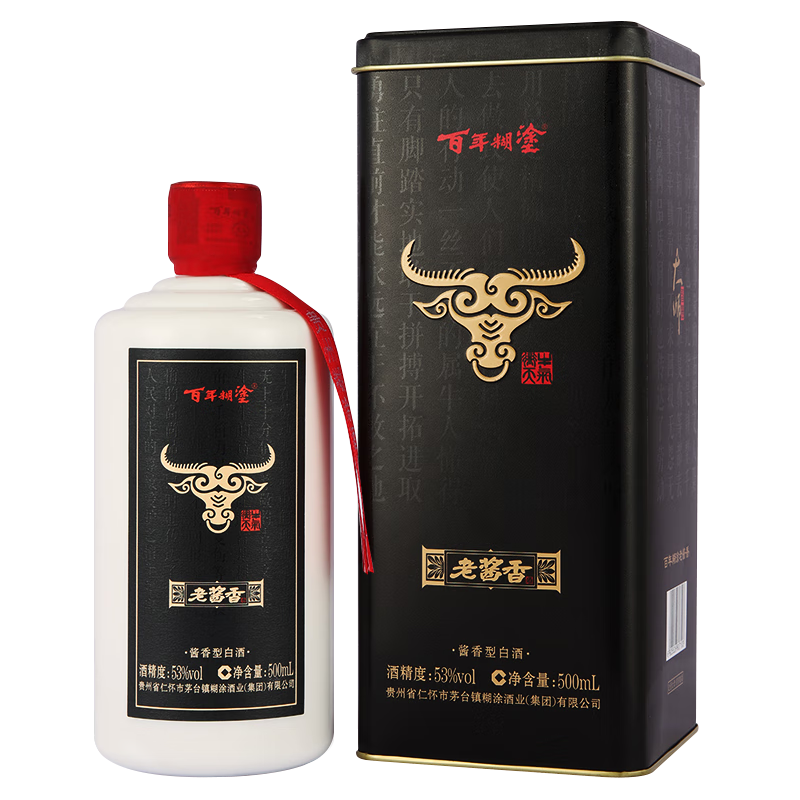  百年糊涂 5年基酒 酱香型白酒  单瓶装 500ml 53度