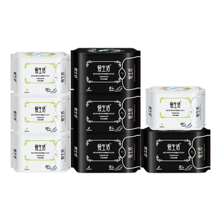 爱生活日用夜用整箱组合装卫生巾72片*1组超薄亲肤防漏姨妈巾