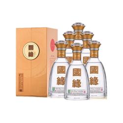 今世缘 国缘对开浓香型白酒42度500ml*6瓶整箱 宴请送礼 江苏版