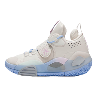 李宁 LI-NING全城8儿童篮球鞋童鞋男大童云科技减震回弹防扭转科技运动鞋 珍珠白-45 36