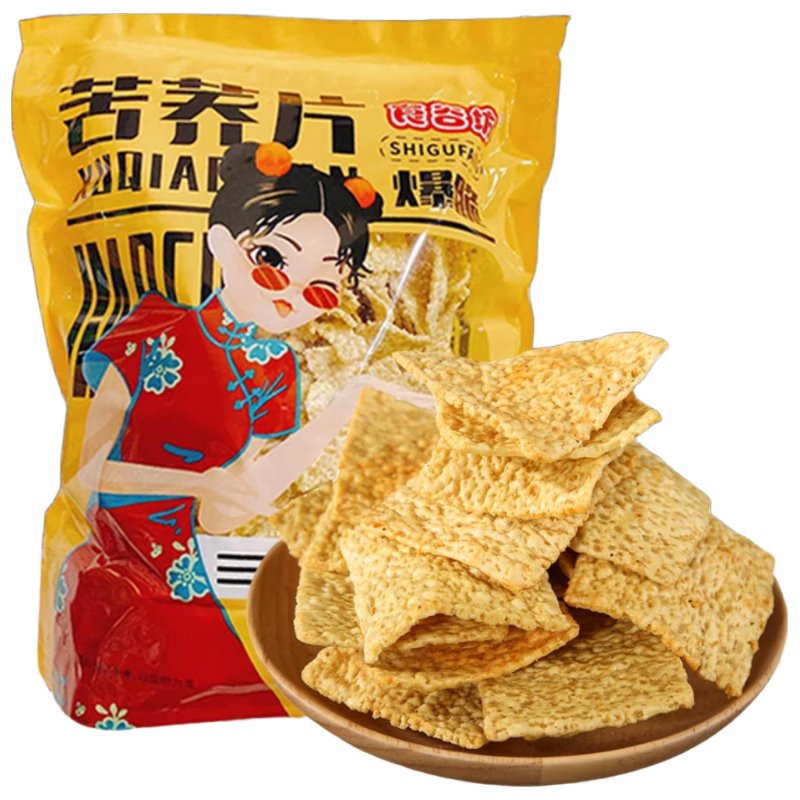 食谷坊苦荞片酱汁牛排味  膨化锅巴 健康荞麦片 解馋休闲零食