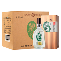 泸州老窖 绿豆大曲 51.8度 银之豆礼盒装宴请露酒 500ml*6瓶 整箱年货
