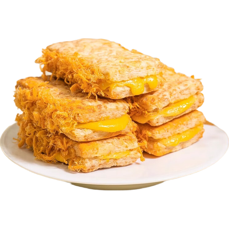  杨先生 咸蛋黄肉松千层方块酥 牛轧饼干  咸蛋黄肉松方块酥（7枚） 普通盒装 230g