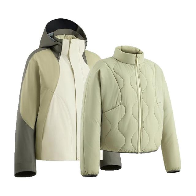 蕉下 杨幂同款冲锋衣四合一气绒服女户外防水LS90324L