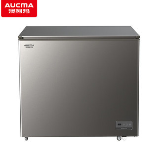 澳柯玛（AUCMA）202升单温家用冰柜-40℃超低温风冷无霜小型变频冷柜卧式节能冷冻柜BC/BD-202WGEX 202WHEX银河灰（金属拉丝面板） 202L