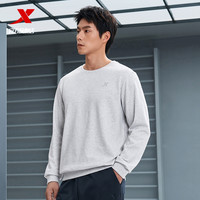 特步卫衣男士2025冬季运动服上衣男装休闲长袖圆领长袖套头衫