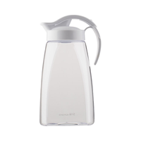 CHAHUA 茶花 塑料水壶冷水壶大容量家用果汁茶壶耐热耐高温加厚凉白开凉水杯 白色款 2200ml 1个